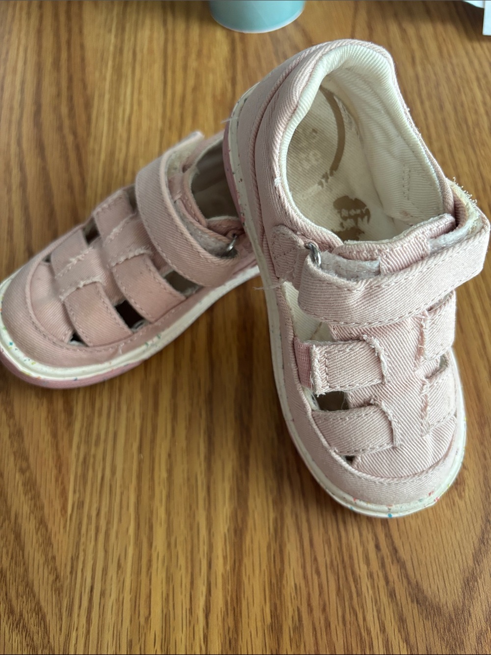 Stride Rite Little Kids Pink Canvas Hook-and-Loop Sneakers